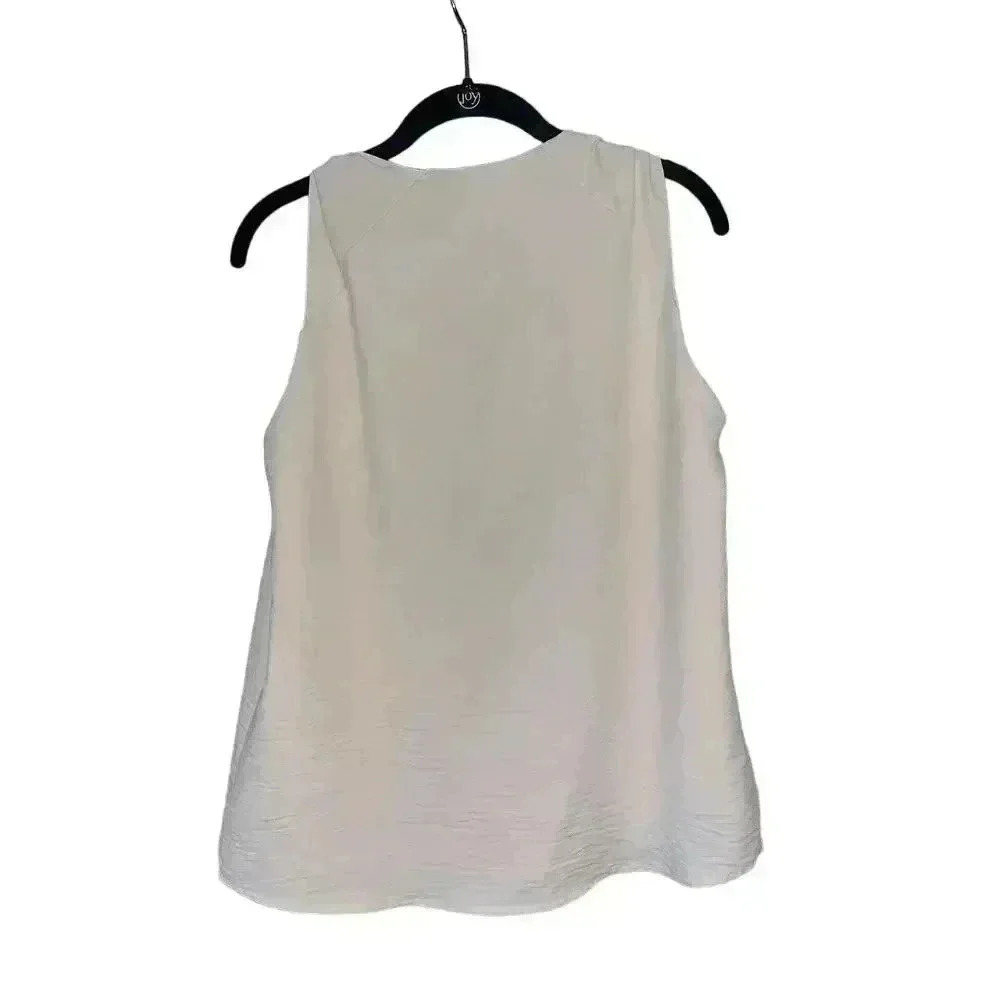 Cream Tank Top With Knot Strap Detail Size M B13 - Picture 5 of 6